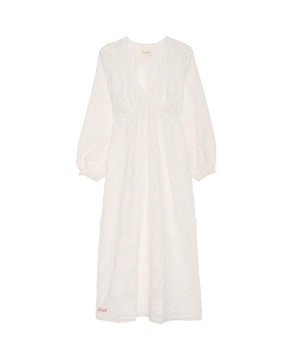 Delphine lang kjole - Off White